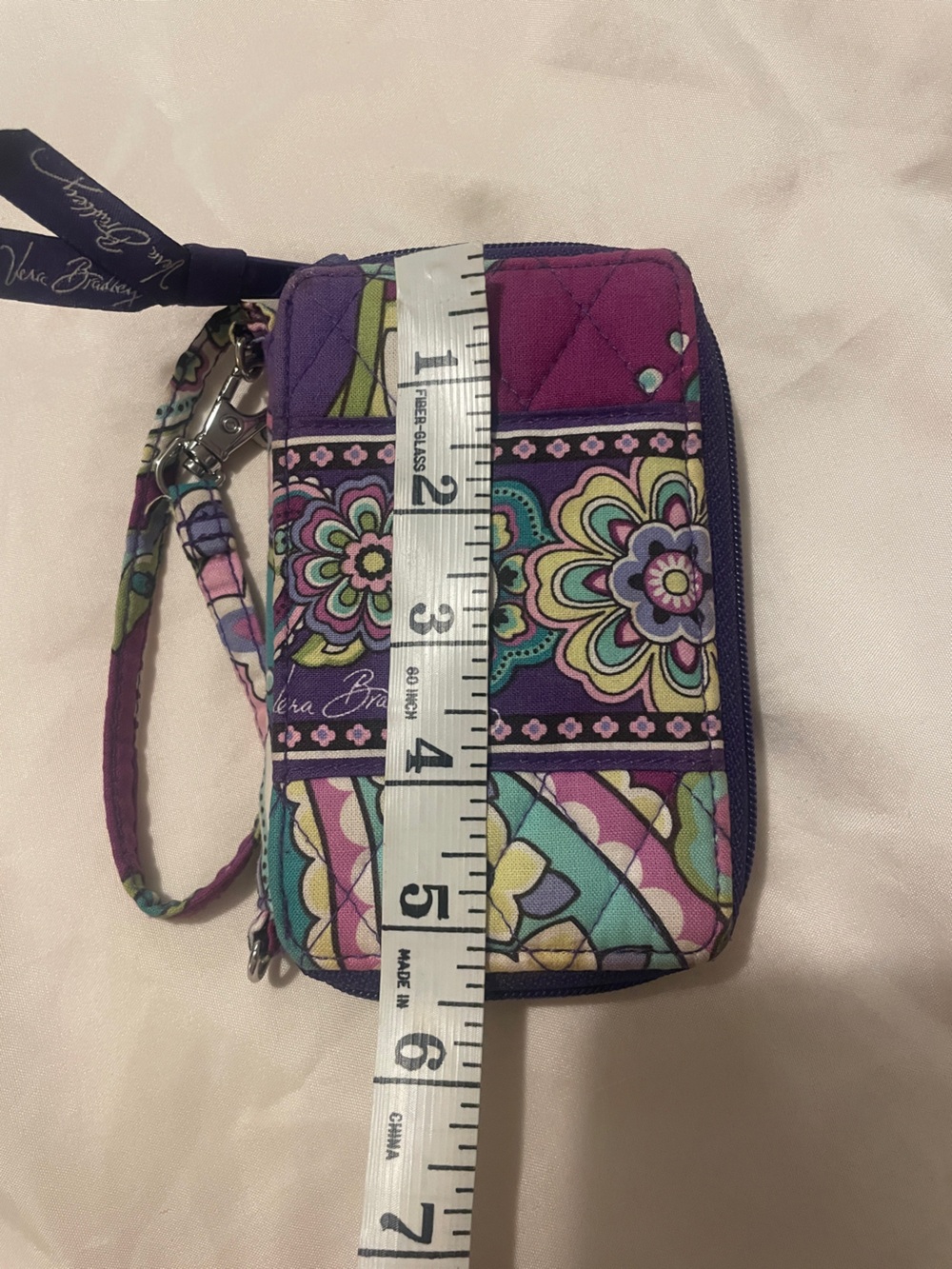 EUC Vera Bradley Boho Chic Floral Paisley Quilted Wristlet Wallet Organizer - Picture 4 of 5